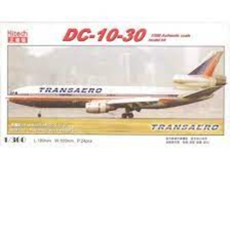 Second Chance Russian Transaero DC-10-30  1/300 Scale  | 08M-361 | Zhengdefu