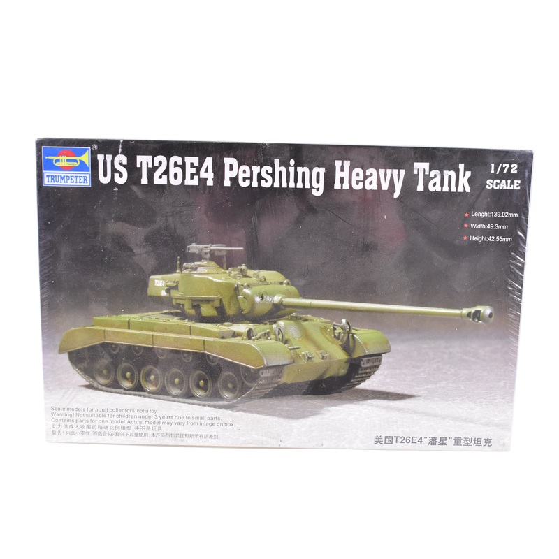 Second Chance US T26E4 Pershing Heavy Tank 1/72 Scale  | 07287 | Trumpeter Model Kit