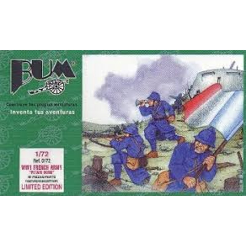 Second Chance WW I French Army "Petian Sons"  ( 45 parts ) 1:72 Figure Set | 0172 | Bum Model Co.