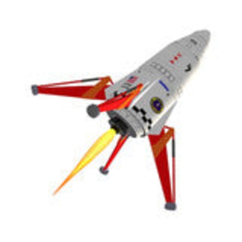 Semroc Flying Model Rocket Kit Mars Lander WKV-54  |  WSEM-KV-54 | Semroc