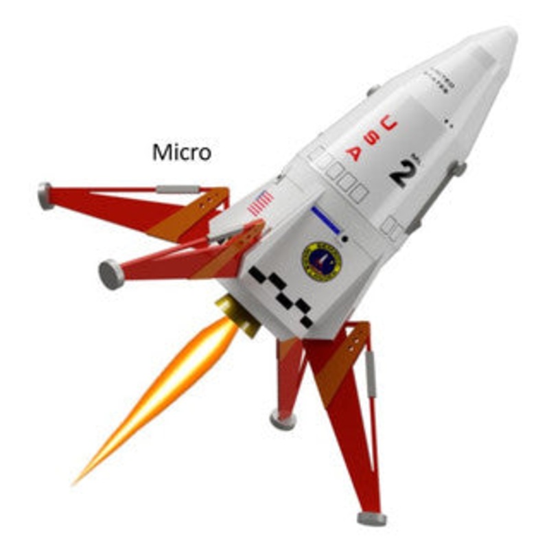 Semroc Flying Model Rocket Kit Micro(MX) Mars Lander | WKMX-02 | Semroc
