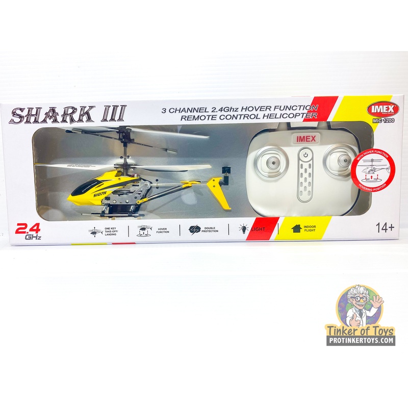 Shark 3 Channel 2.4ghz Gyro Rc Helicopter | MIC1200 | IMEX-RC
