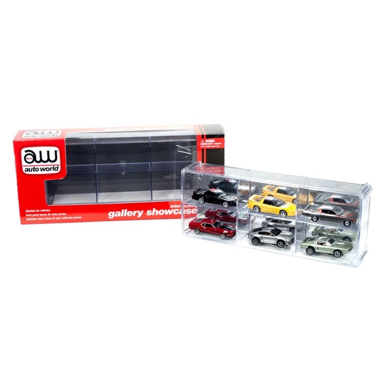 Six Car Interlocking Display Case | AWDC003 | Auto World