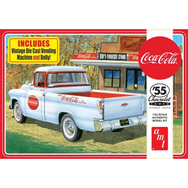 Second Chance 1955 Chevy Cameo Pickup (Coca-Cola) 1:25 Scale Model Kit | AMT1094 | Round2