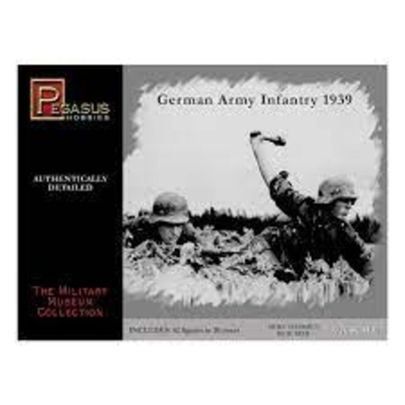 Second Chance 42 Figures German Army Infantry 1939 1/72 Scale | 7499| Pegasus Model Kits