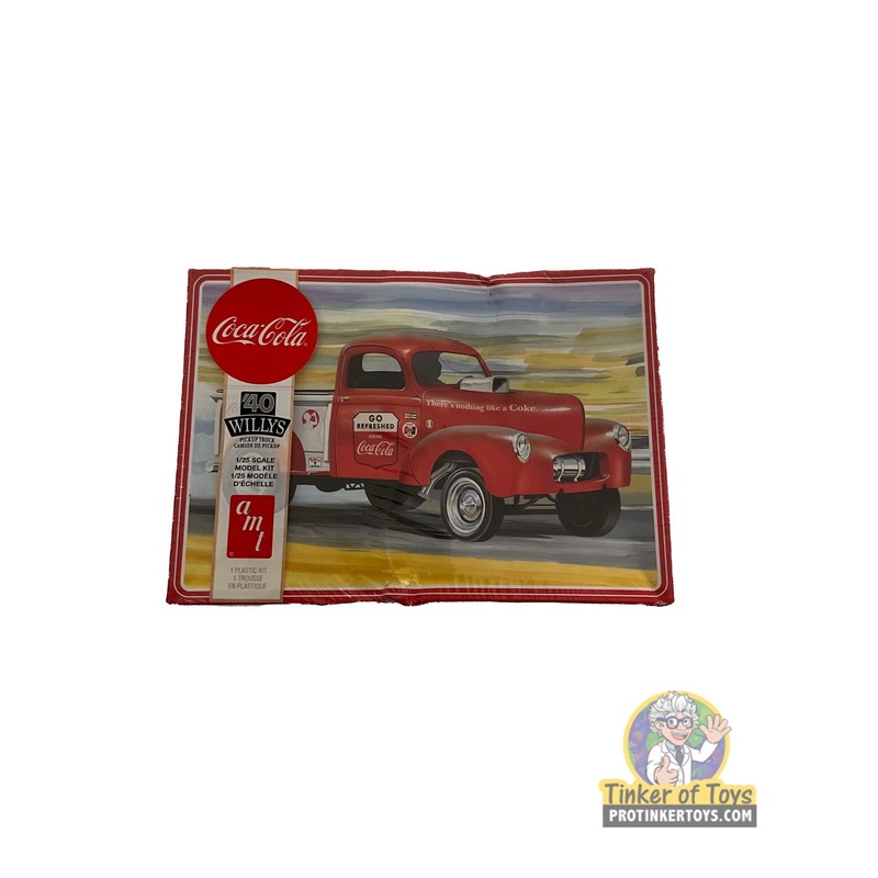 Second Chance Coke Cola 1940 Willys Pickup Truck 1/25 Scale | AMT1145M | AMT Model Kit