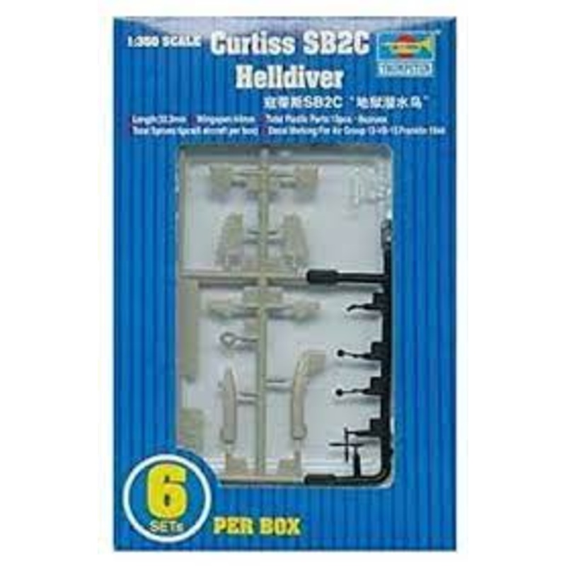 Second Chance CURTIS SB2C HELLDIVER A/C SET of 6 1:350 Scale | 06211 | Trumpeter Model Company