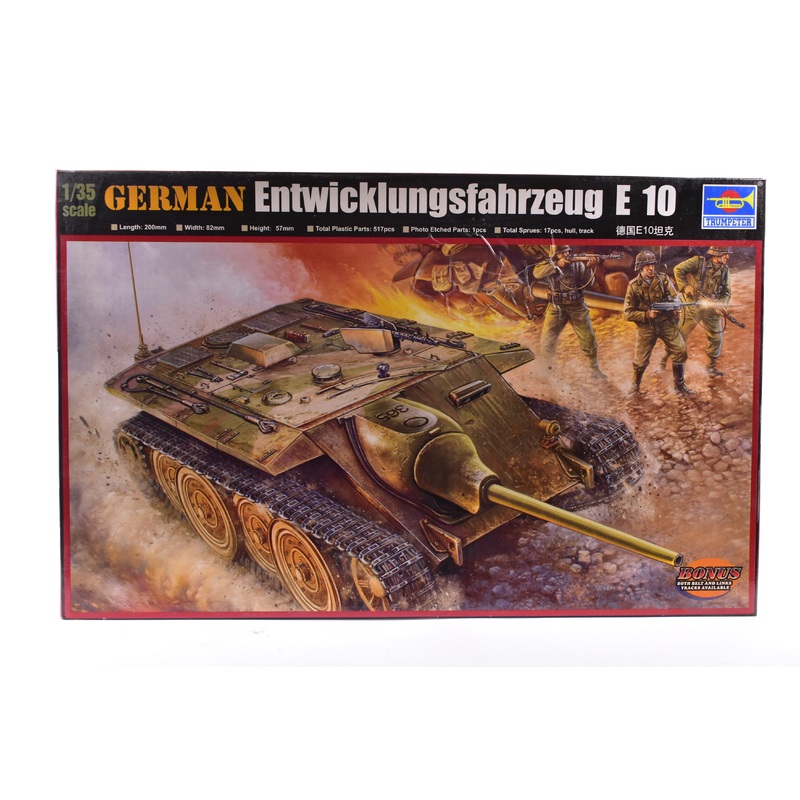 Second Chance German Entwicklungsfahrzwug E 10 1:35 | 00385 | Trumpeter Model Kits