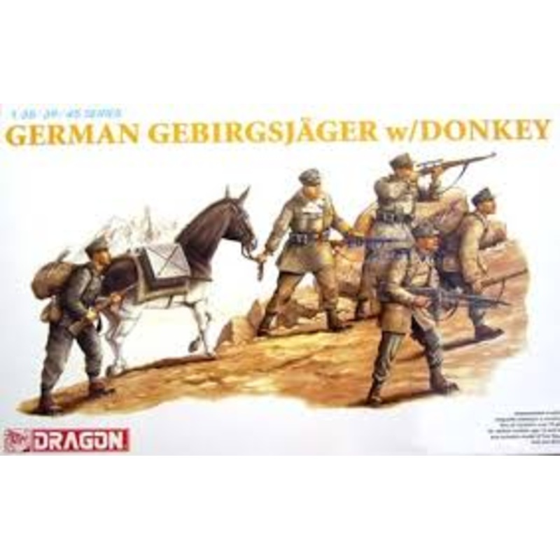 Second Chance German Gebirgsjager w/Donkey 1:35 Scale |6078 | Dragon Model Co.
