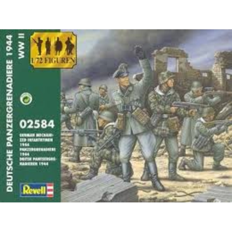 Second Chance German Mechanized Infantrymen WWII 48 parts 1:72 Figure Set | 02584| Revell Model Co.