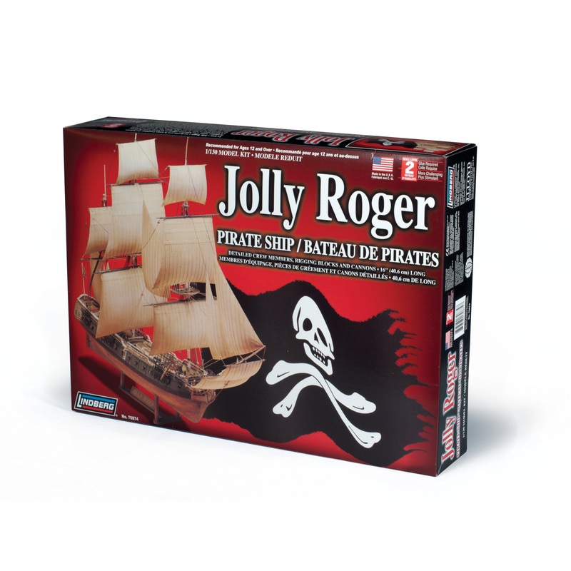 Second Chance Jolly Roger Pirate Ship 1/130 Scale Model Kit | HL70874 | Round2