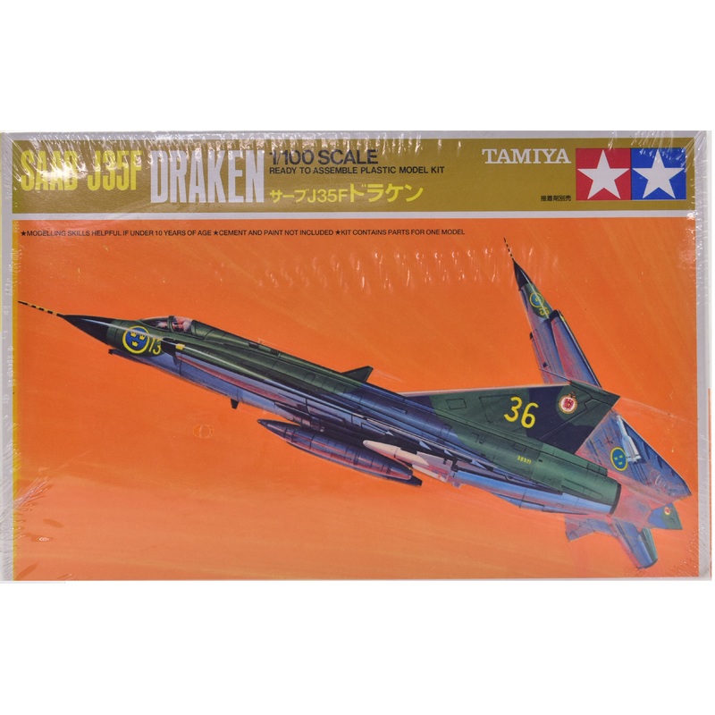 SAAB J35F Draken 1:100 Scale | 60006 | Tamiya Model CO.