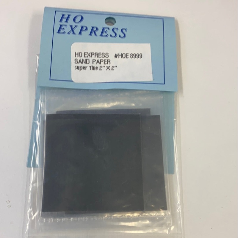 Sand Paper Super fine 2"x 2" 6/sheets | HOE8999 | HO Express