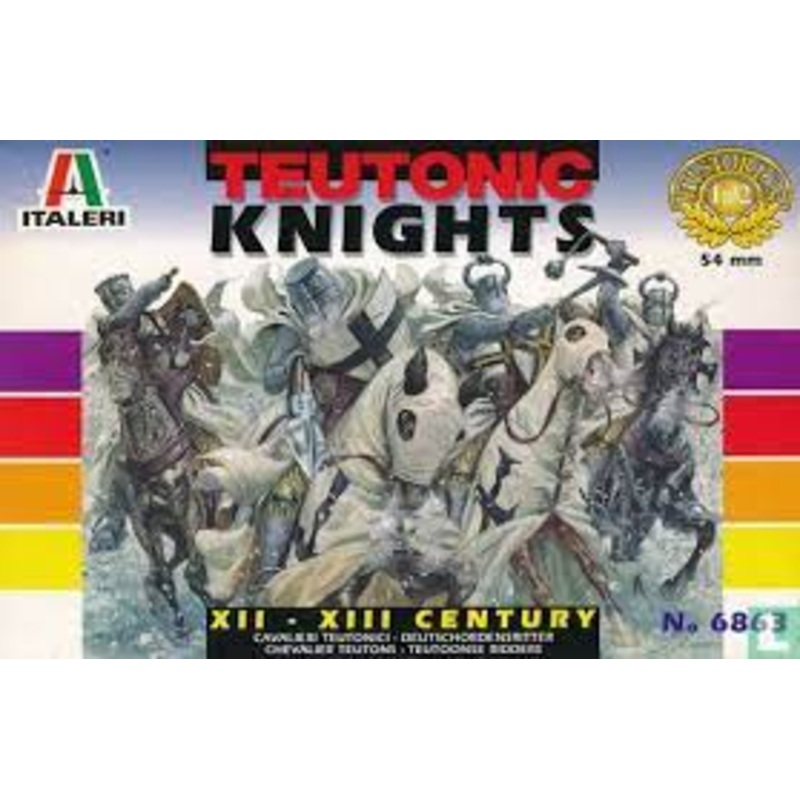 Second Chance  16 figures Teutonic Knights 1/32 Figure Set | 6863 | Italeri Model Co.