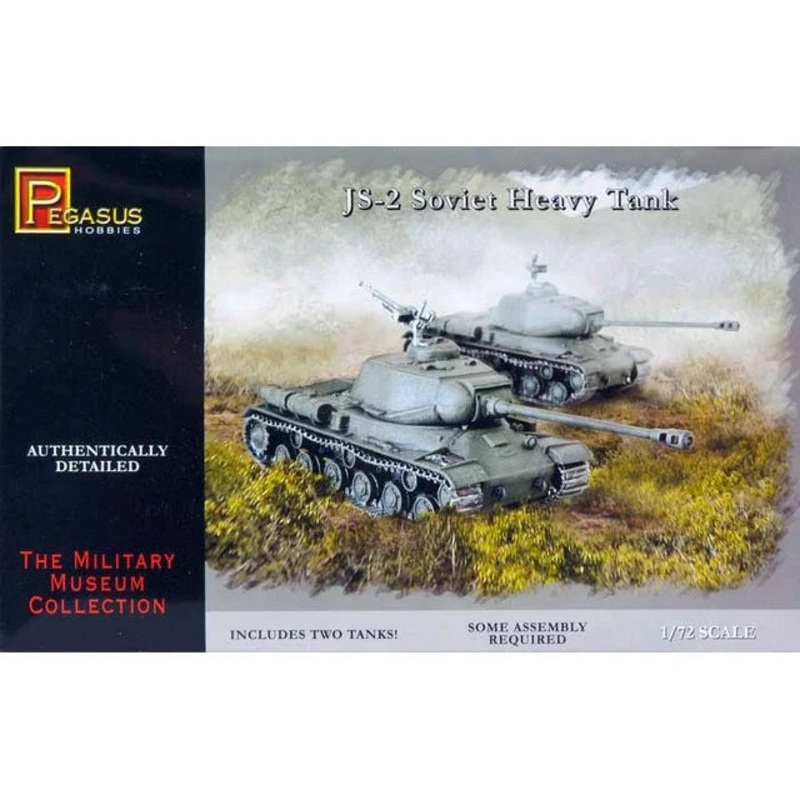 Second Chance  (2) JS-2 Soviet Heavy Tanks 1/72 Scale | 7669 | Pegasus Model Kits