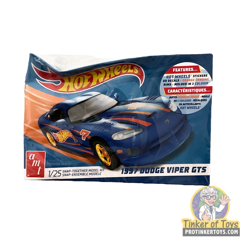 Second  Chance Hot Wheel 1997 Dodge Viper GTS  Snapit  1:25 Scale | AMT1349 | AMT