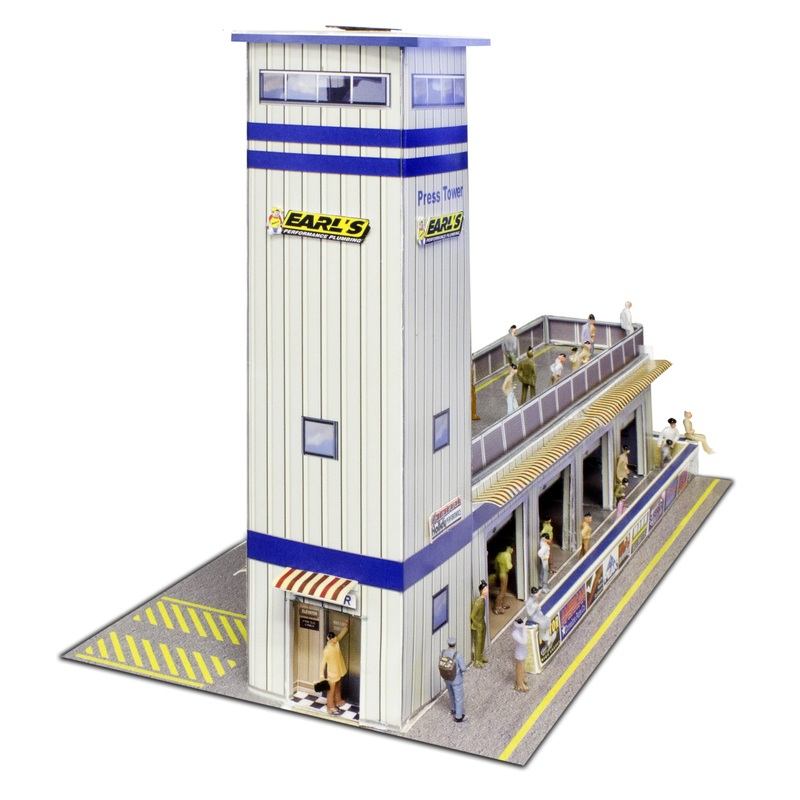 Press & Media Tower | Photo Real Model Kit | BK6424 | Innovative Hobby Supply