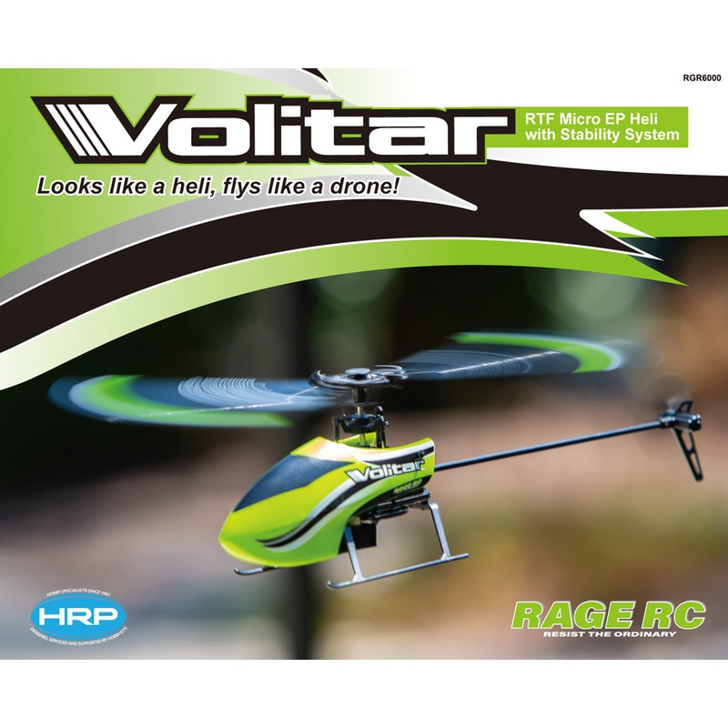 Rage Volitar RTF Micro Heli with Stability System | RGR6000 | Rage RC