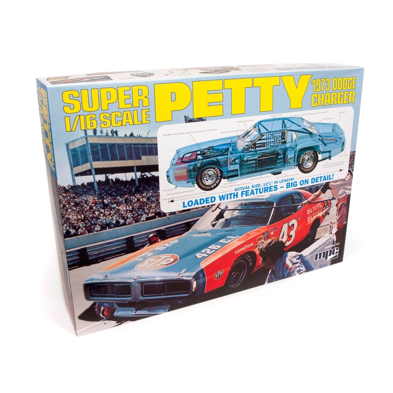 Richard Petty 1973 Dodge Charger 1:16 Scale Model Kit | MPC938 | MPC Model