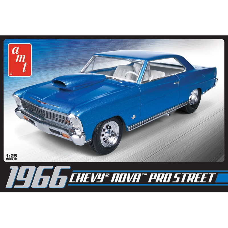 1966 Chevy Nova Pro Street 1:25 Scale Model Kit | AMT636 | AMT