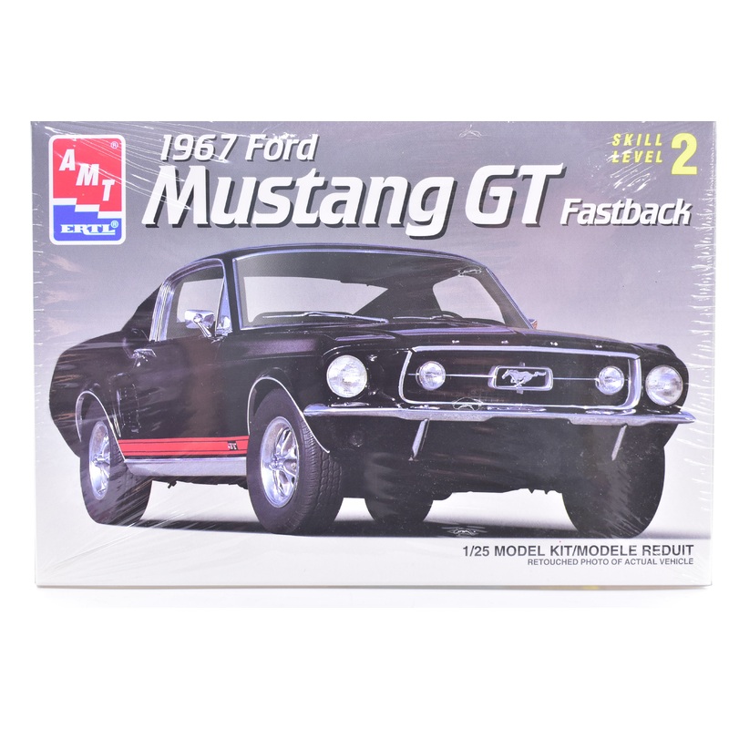 1967 Mustang GT Fastback 1:25 Scale Model Kit | 6631 | AMT Ertl