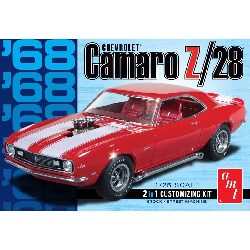 1968 Camaro Z/28 1:25 Scale Model Kit | AMT868 |  AMT