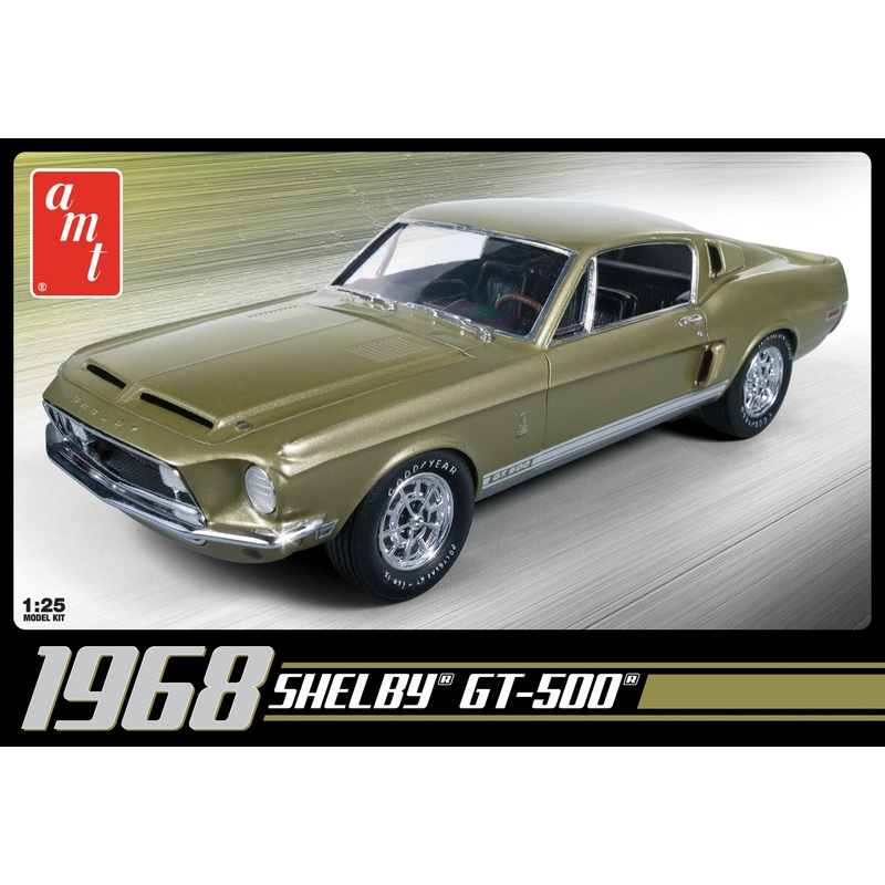 1968 Shelby Gt 500 1:25 Scale Model Kit | AMT634M | AMT