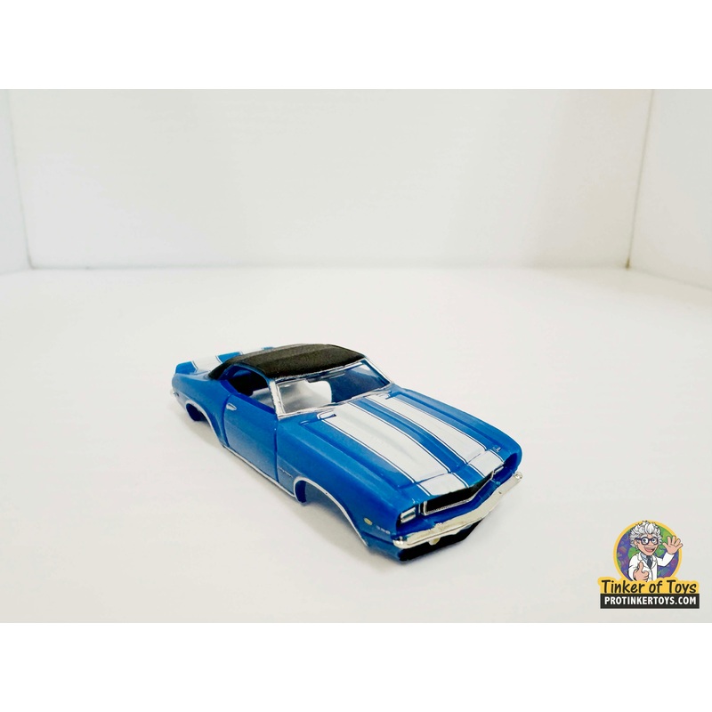 1969 Camaro RS Convertible Blue White Stripes | MM07021 | Model Motoring