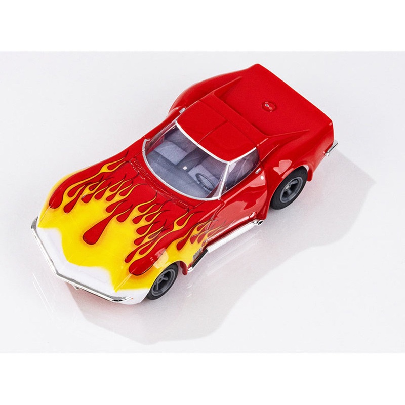 1970 Corvette Red w/Yellow Wildfire | 22055 | AFX/Racemasters