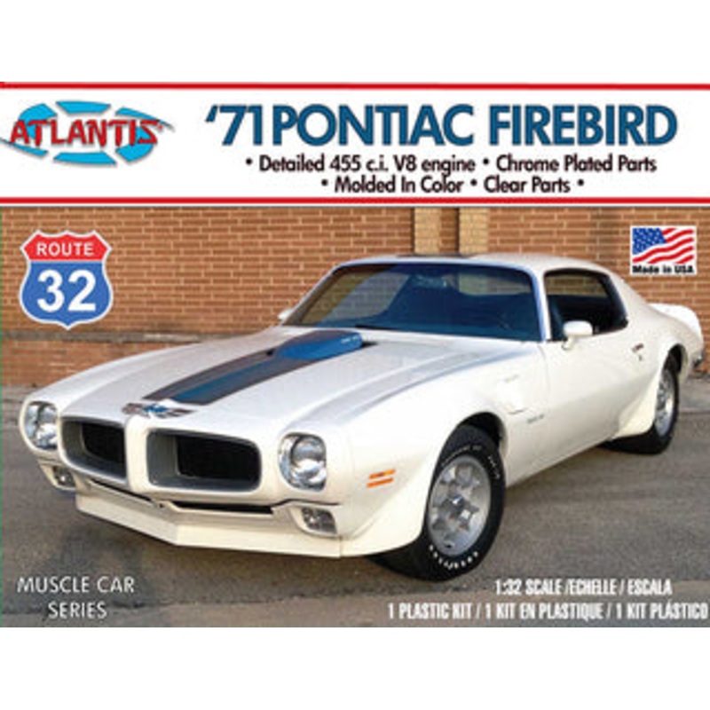1971 Pontiac Firebird 1/32 Plastic Model Kit | ALM2009 | Atlantis Model Co.