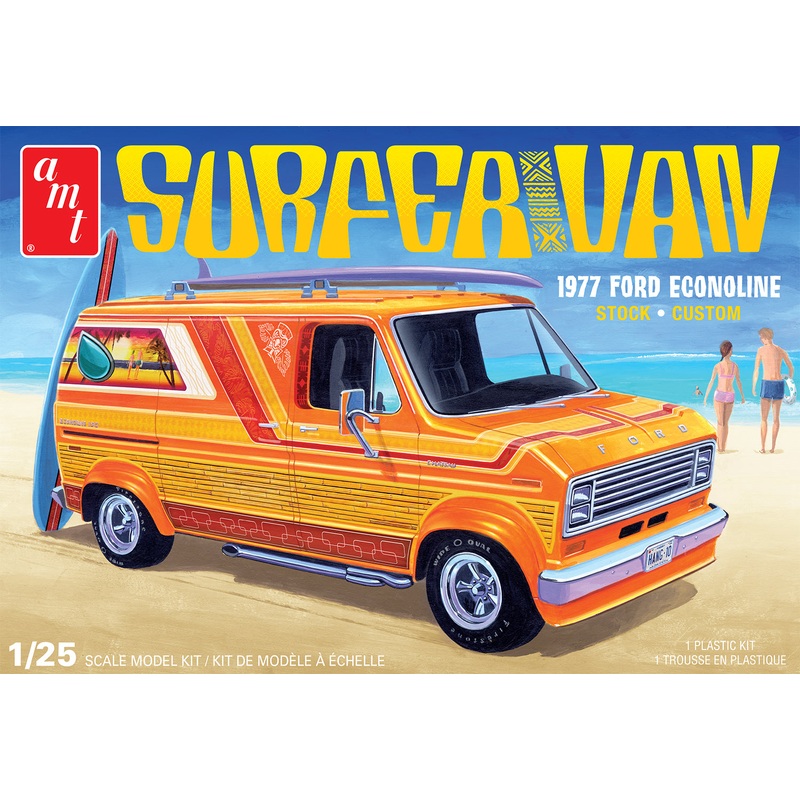 1977 Ford Surfer Van 1:25 Scale Model Kit | AMT1229M |AMC