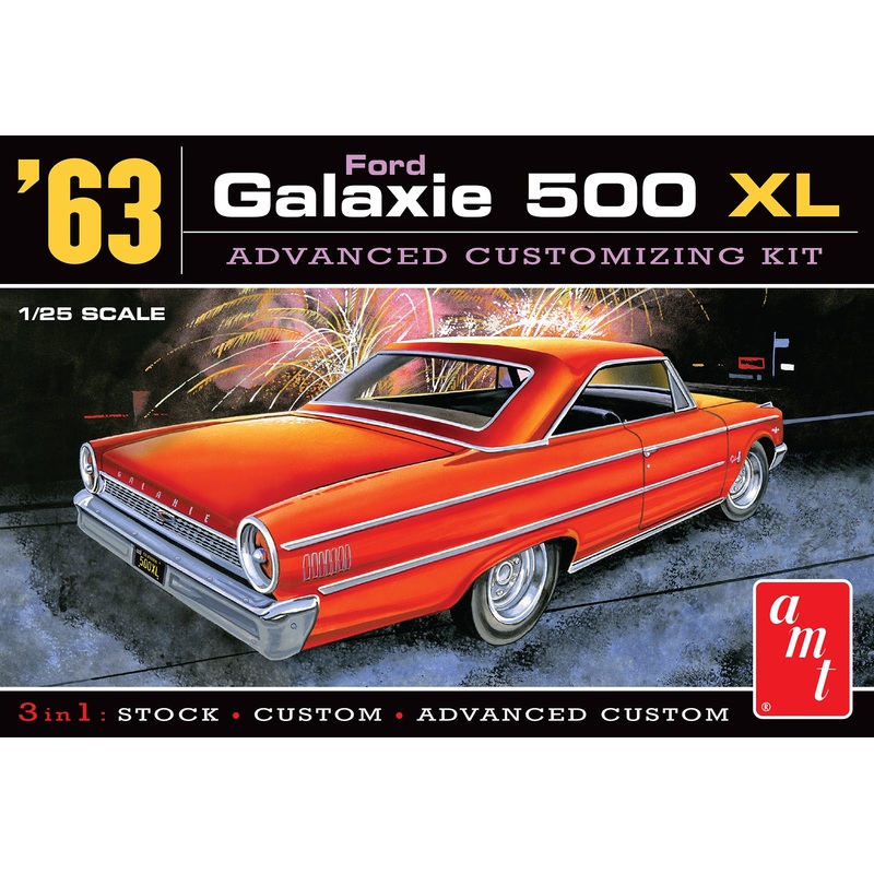 1963 Ford Galaxie 500 XL 1:25 Scale Model Kit | AMT1186 |  AMT