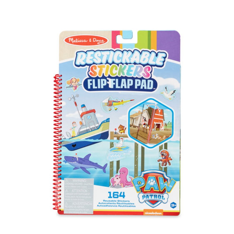 Paw Patrol Restickable Stickers Flip-Flap Pad  Adventure Bay | 33254 | Melissa & Doug