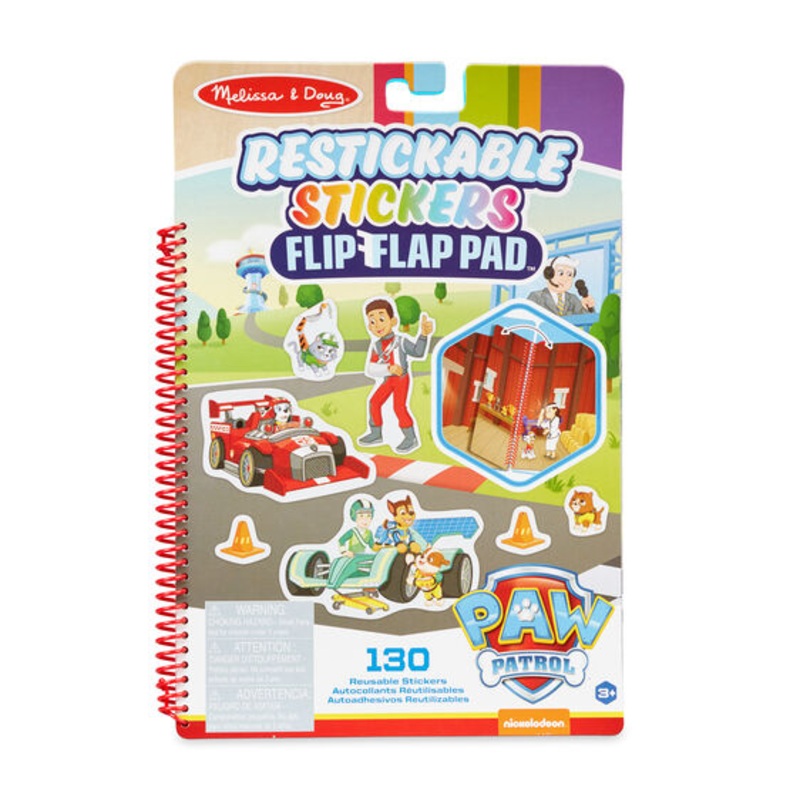Paw Patrol Restickable Stickers Flip-Flap Pad - Classic Missions | 33253 | Melissa & Doug