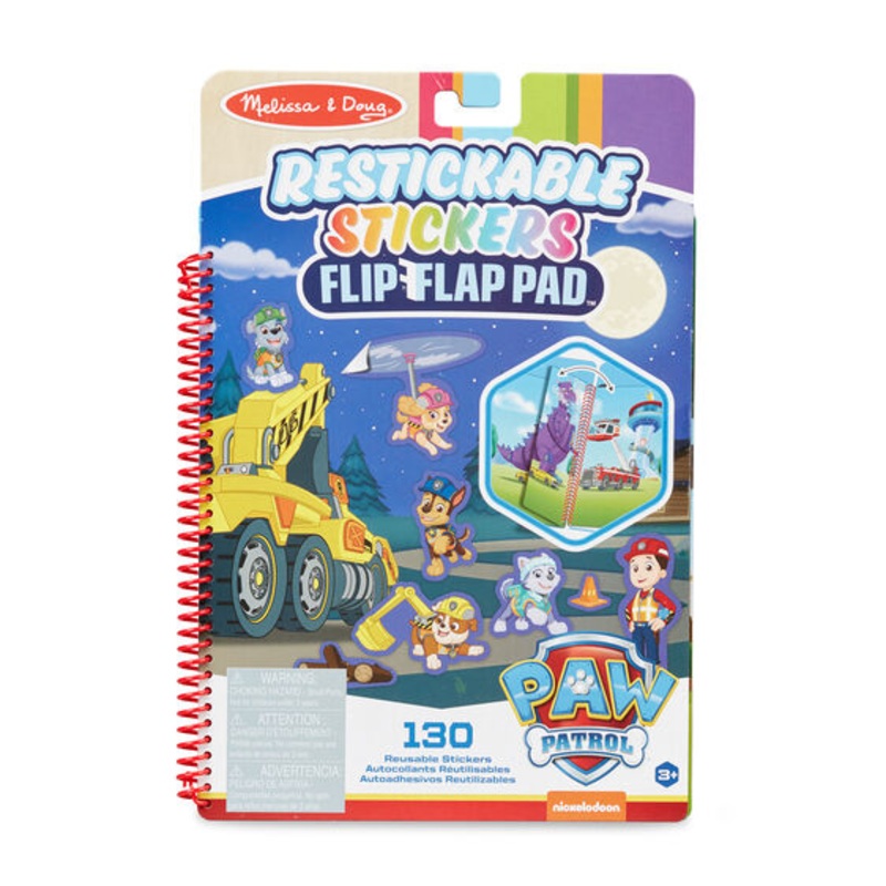 Paw Patrol Restickable Stickers Flip-Flap Pad - Ultimate Rescue | 33255 | Melissa & Doug