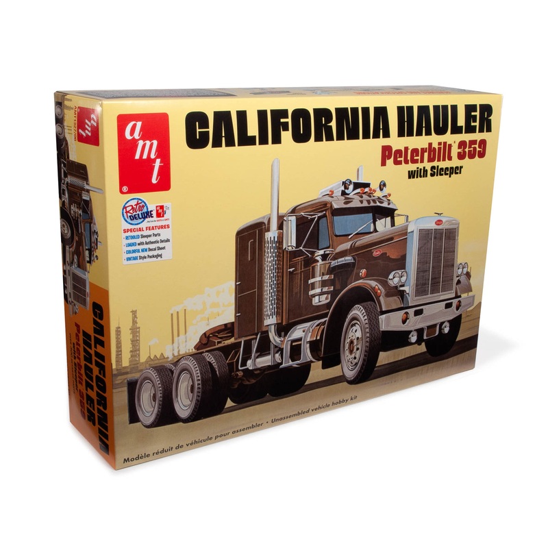 Peterbilt 359 California Hauler with Sleeper 1:25 Scale Model Kit | AMT1327 | AMT