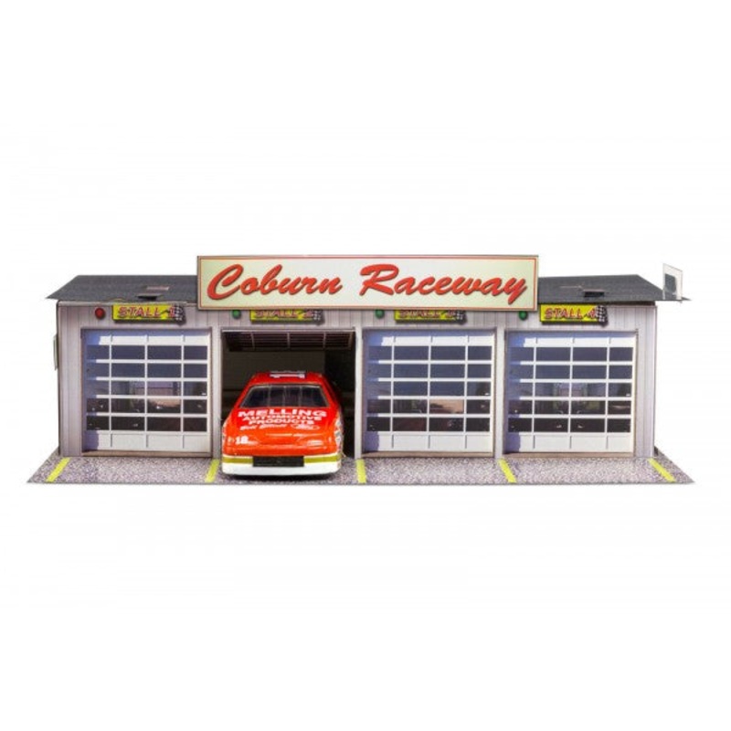 Pit Garage | Photo Real Model Kit | BK 3211 | Innovative Hobby Supply