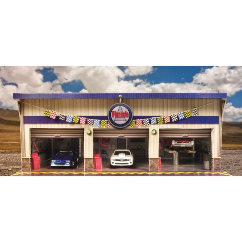 Pit Stop Garage | Photo Real Model Kit | BK6423 |  Innovative Hobby Supply