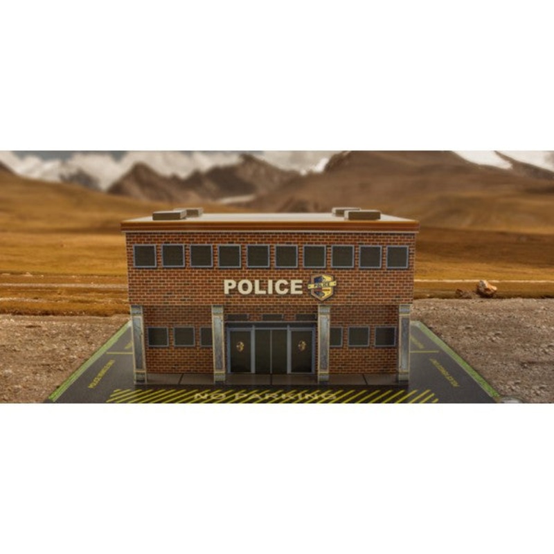 Police Station | Photo Real Model Kit | BK 6433 | Innovative Hobby Supply