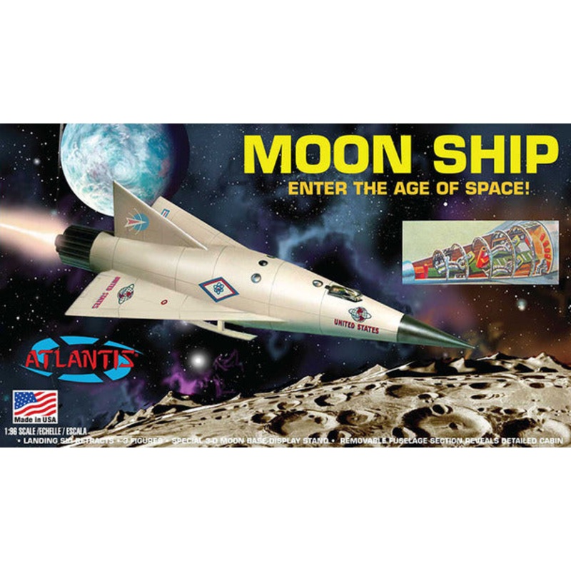 Moon Ship Plastic Model kit 1/96 Atlantis | ALM1825 | Atlantis Model