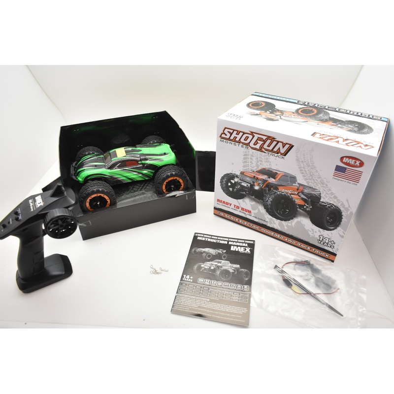 Ninja Monster Truck (Brushed) Ready to Run 1/16 (Orange/Green) | IMX19020 | IMEX