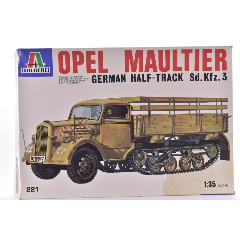 Opel Maultier German Half-Track Sd.Hfz.3 1:35 Scale | 221 | Italeri Models