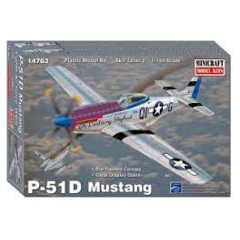 P-51D Mustang 1/144 Minicraft | 14763 |  AMT Model