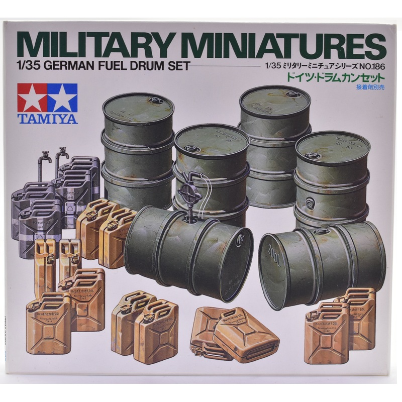 Military Miniatures Jerry Cans Set 1:35 Scale | MM126 | Tamiya Models