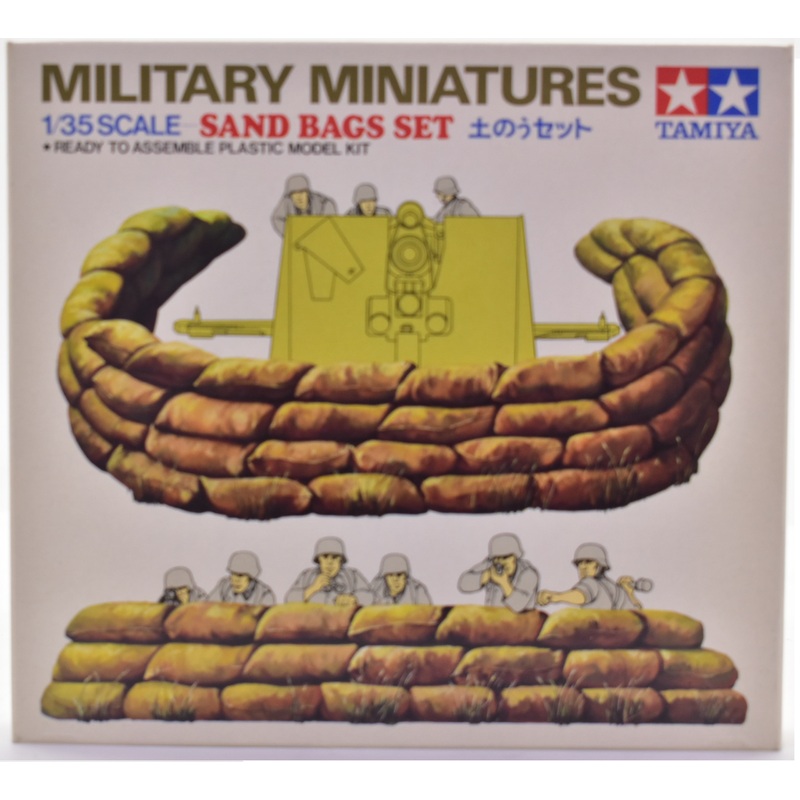 Military Miniatures Sand Bags Set 1:35 Scale | MM125 | Tamiya Models