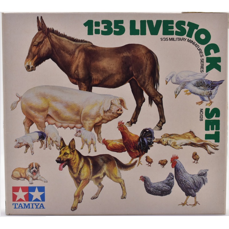 Military Minitures Livestock set 1:35 Scale  | MM128 | Tamiya Models