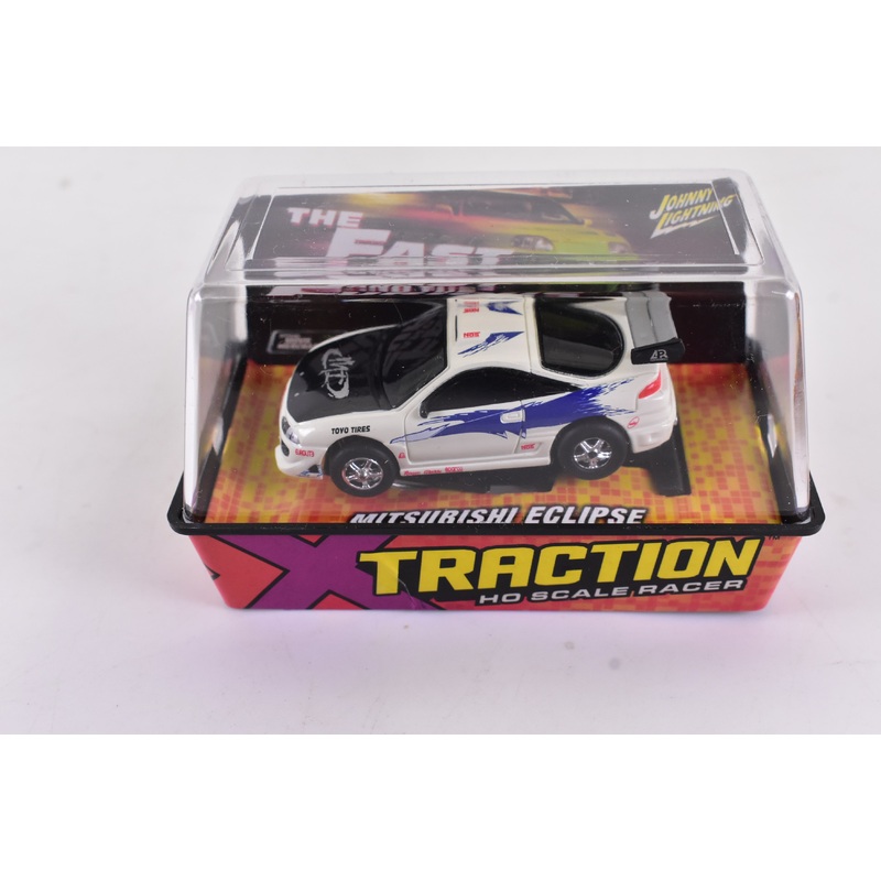 Mitsubishi Eclipse White Xtraction Chassis Ho Scale Racer | Auto World