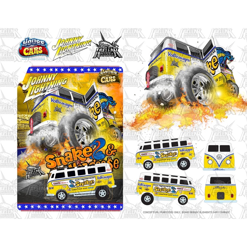 Las Vegas Super Convention 2023 Snake Zinger Bus | JLCP7412 | Johnny Lighting