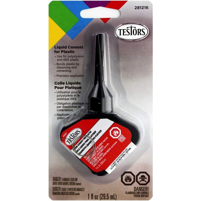 Liquid Cement for Plastic 1oz PrecisionTip, Black | TES281216 | Testors
