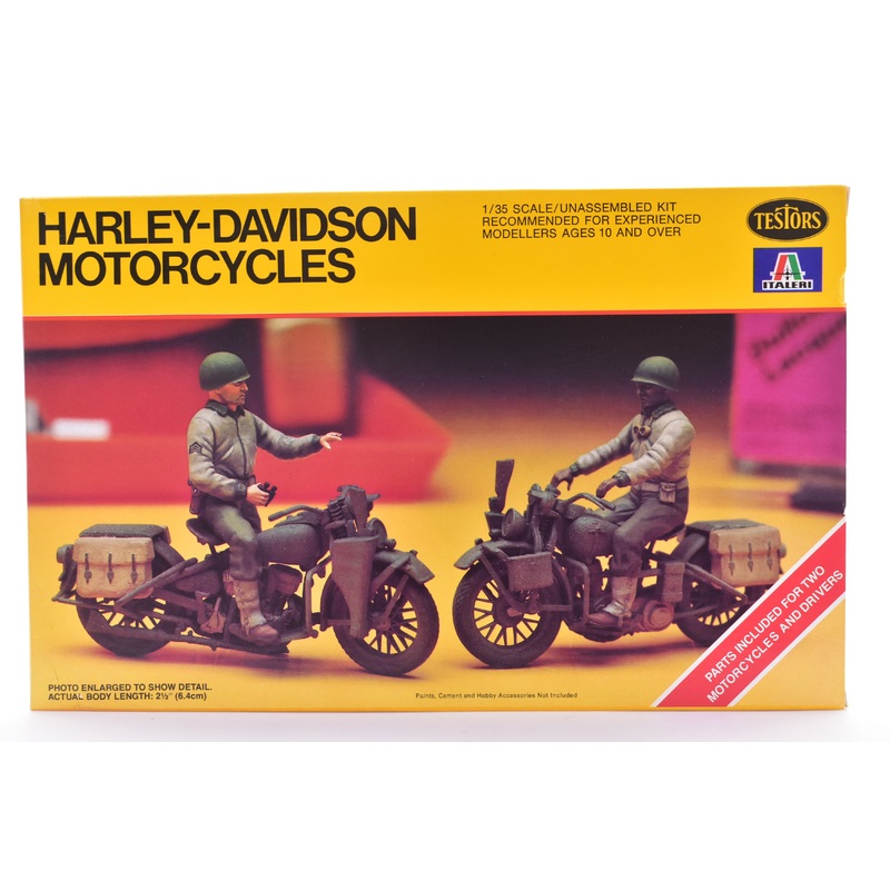 Harley-Davidson Motorcycles 1:35 Scale  | 858 | Testors Italeri Models